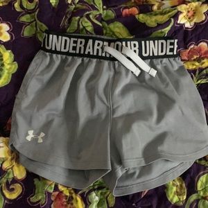 Gray under armour shorts